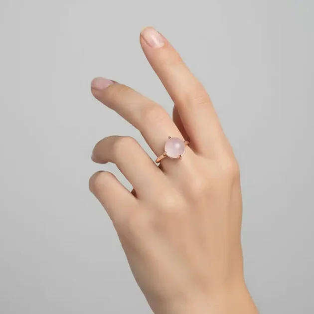 SWEET BRIER ROSE QUARTZ RING QUARTZ RING SIZE 19